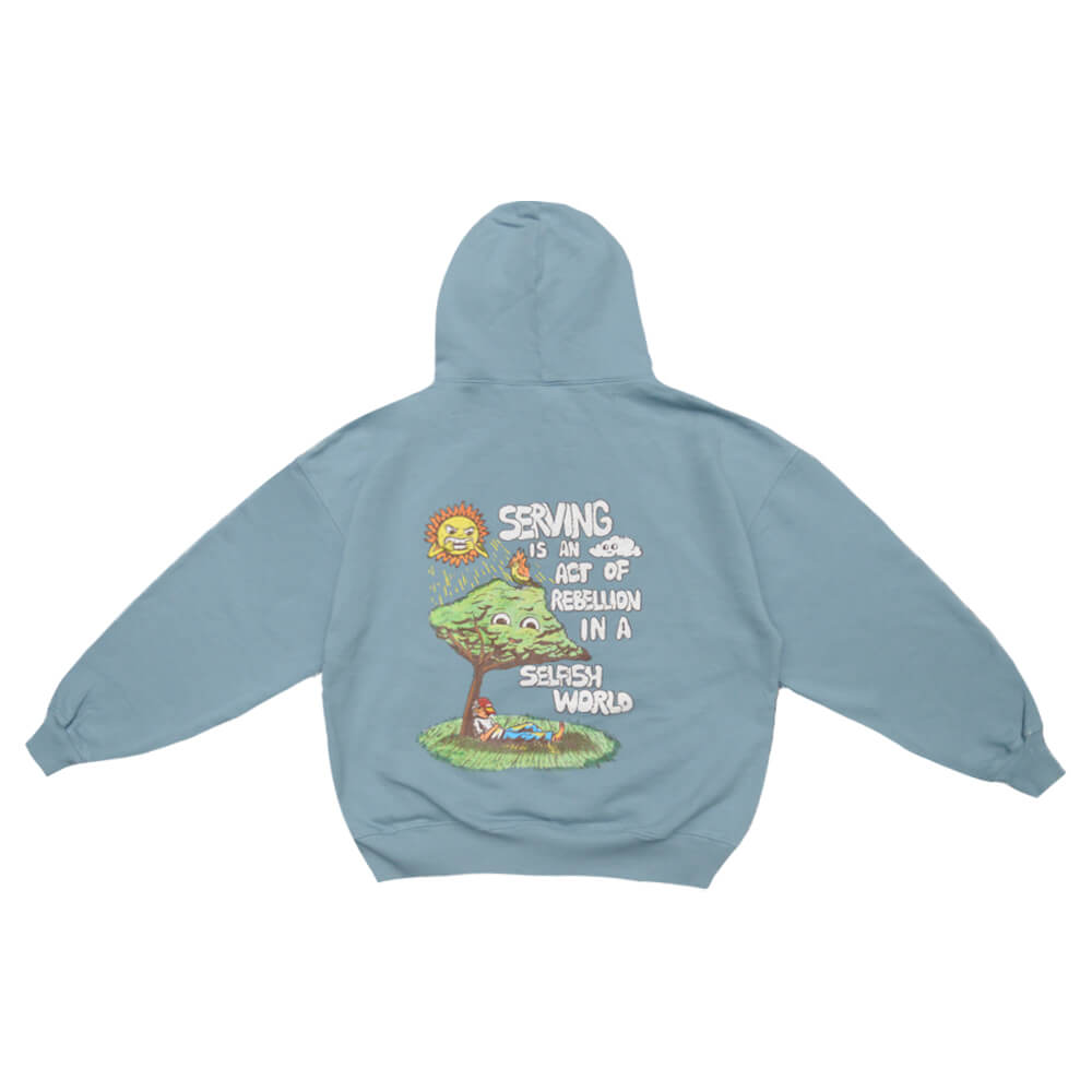 HOODIE SERVING AZUL