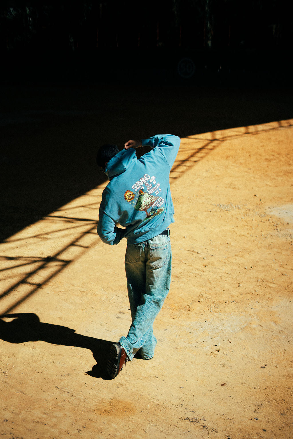 HOODIE SERVING AZUL