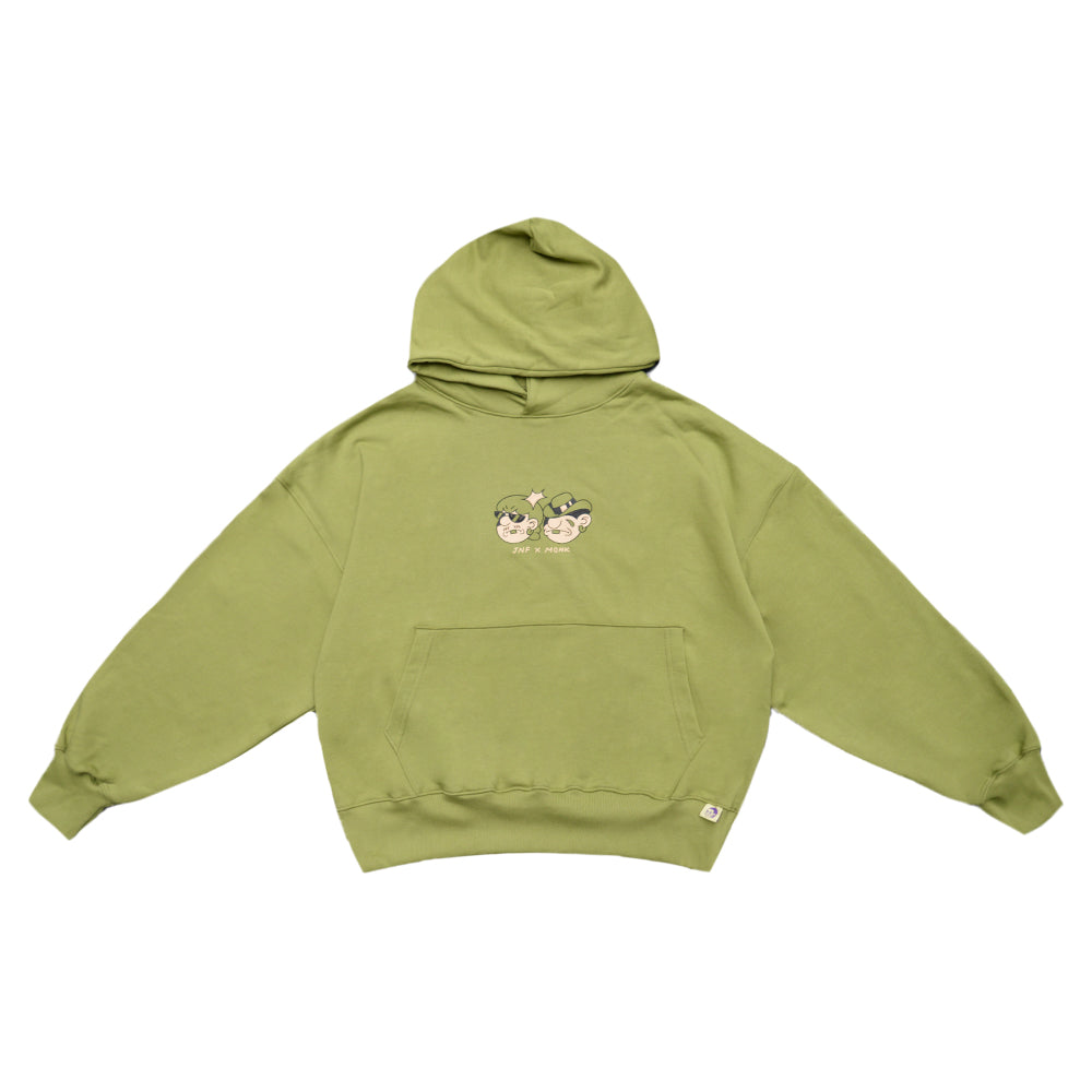 HOODIE JNF X MONKEY VERDE PISTACHO