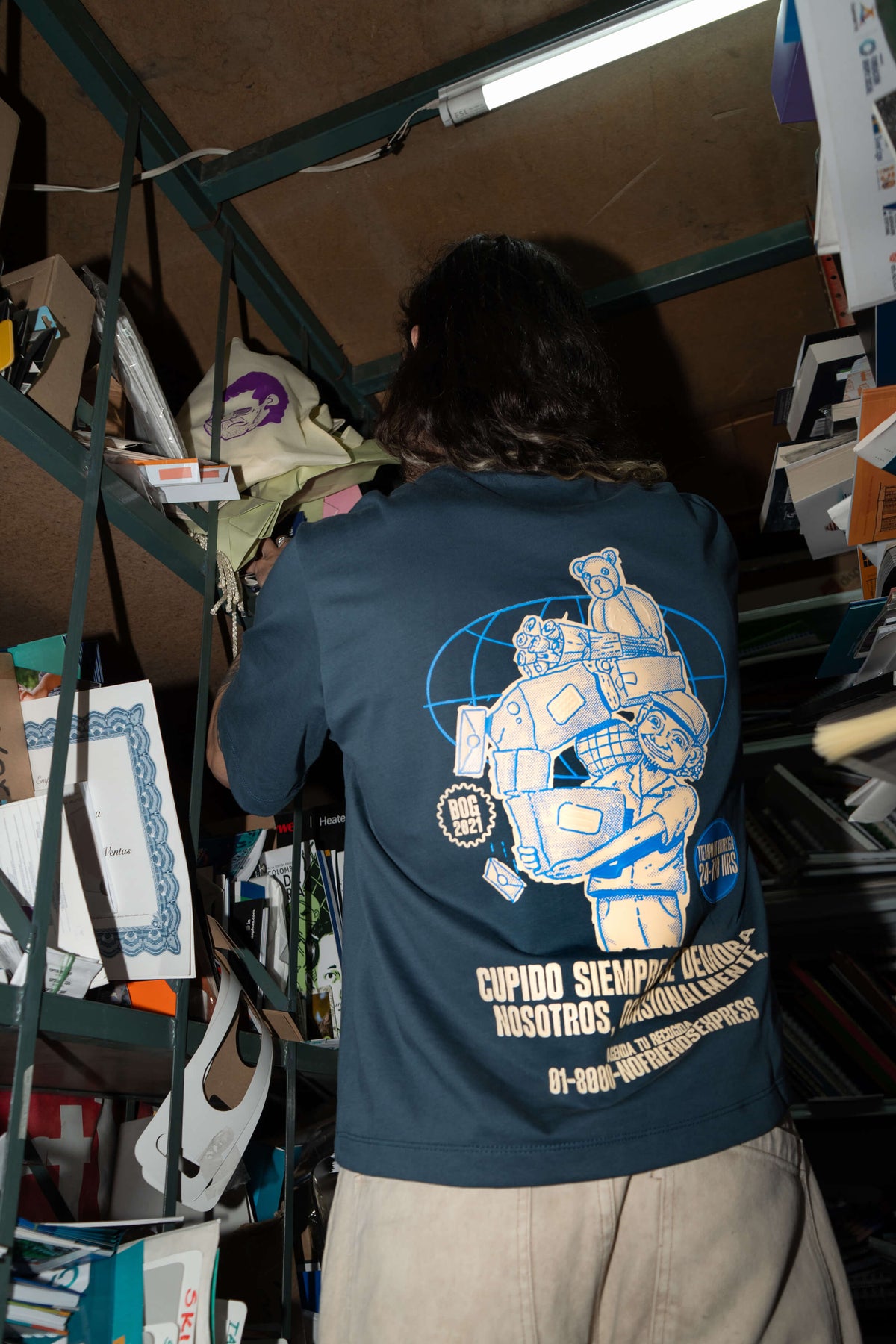 CAMISETA MENSAJEROS AZUL