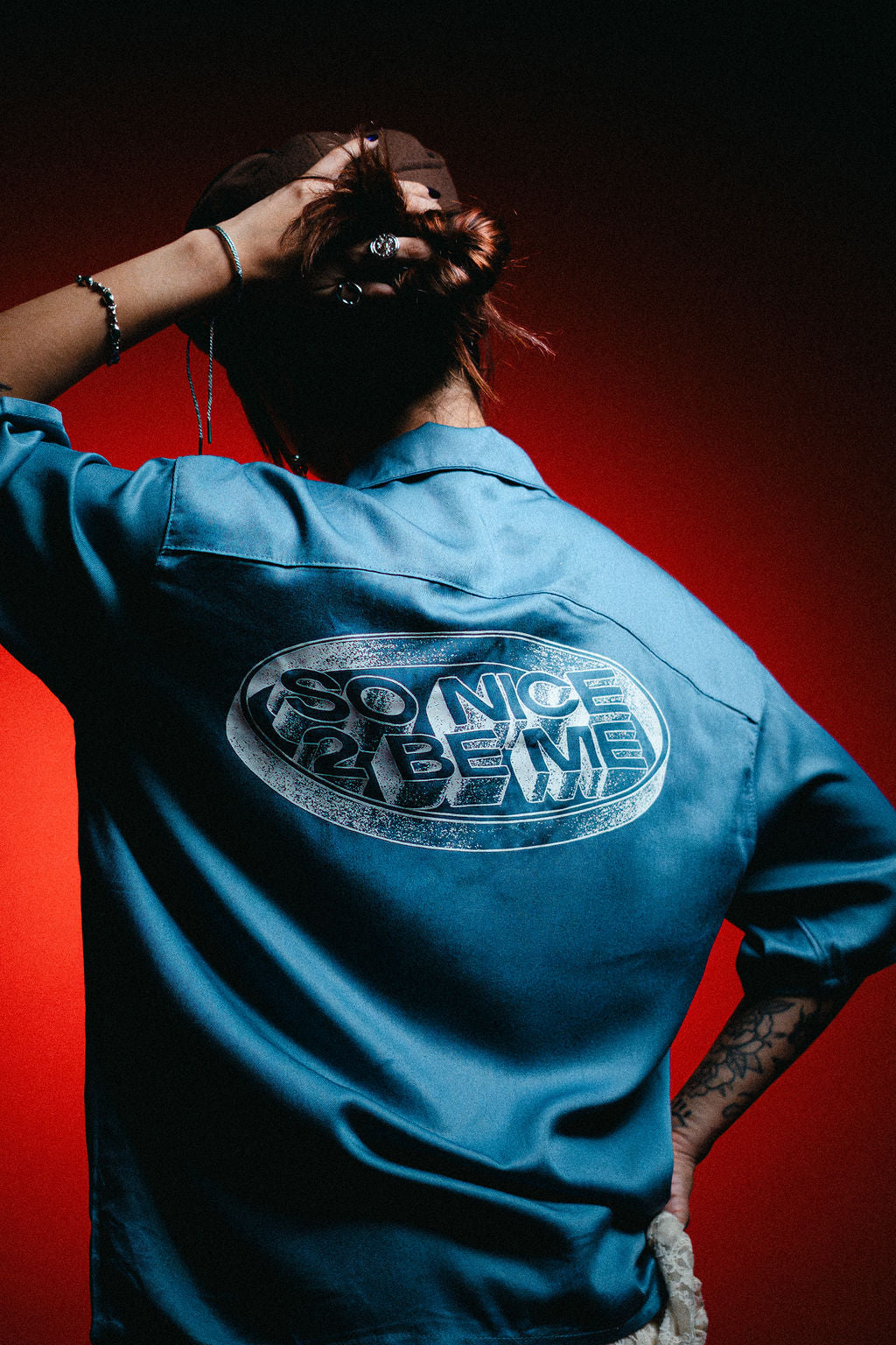 CAMISA BOTÓN SO NICE 2 BE ME AZUL