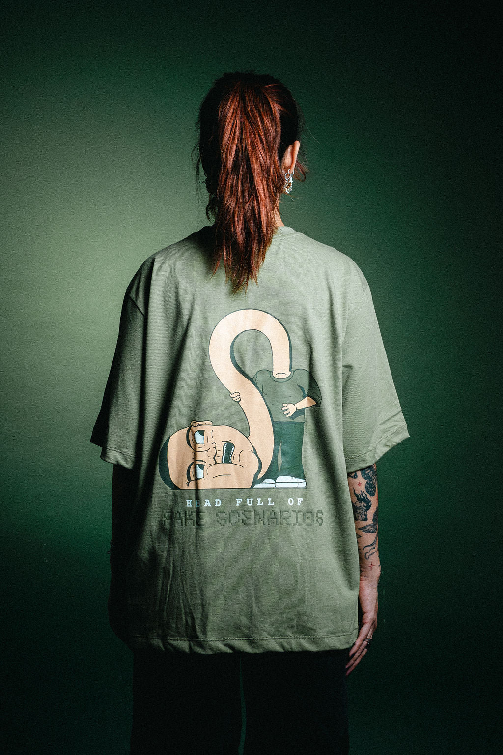 CAMISETA FAKE SCENARIOS VERDE