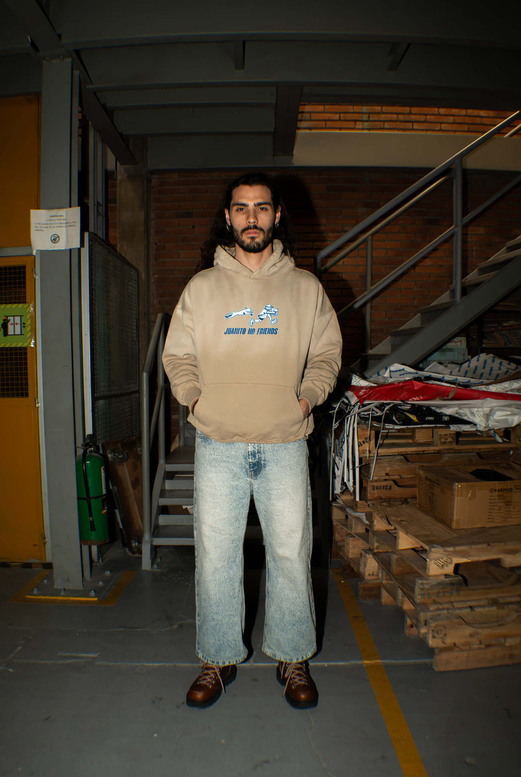 HOODIE MENSAJEROS CAMEL