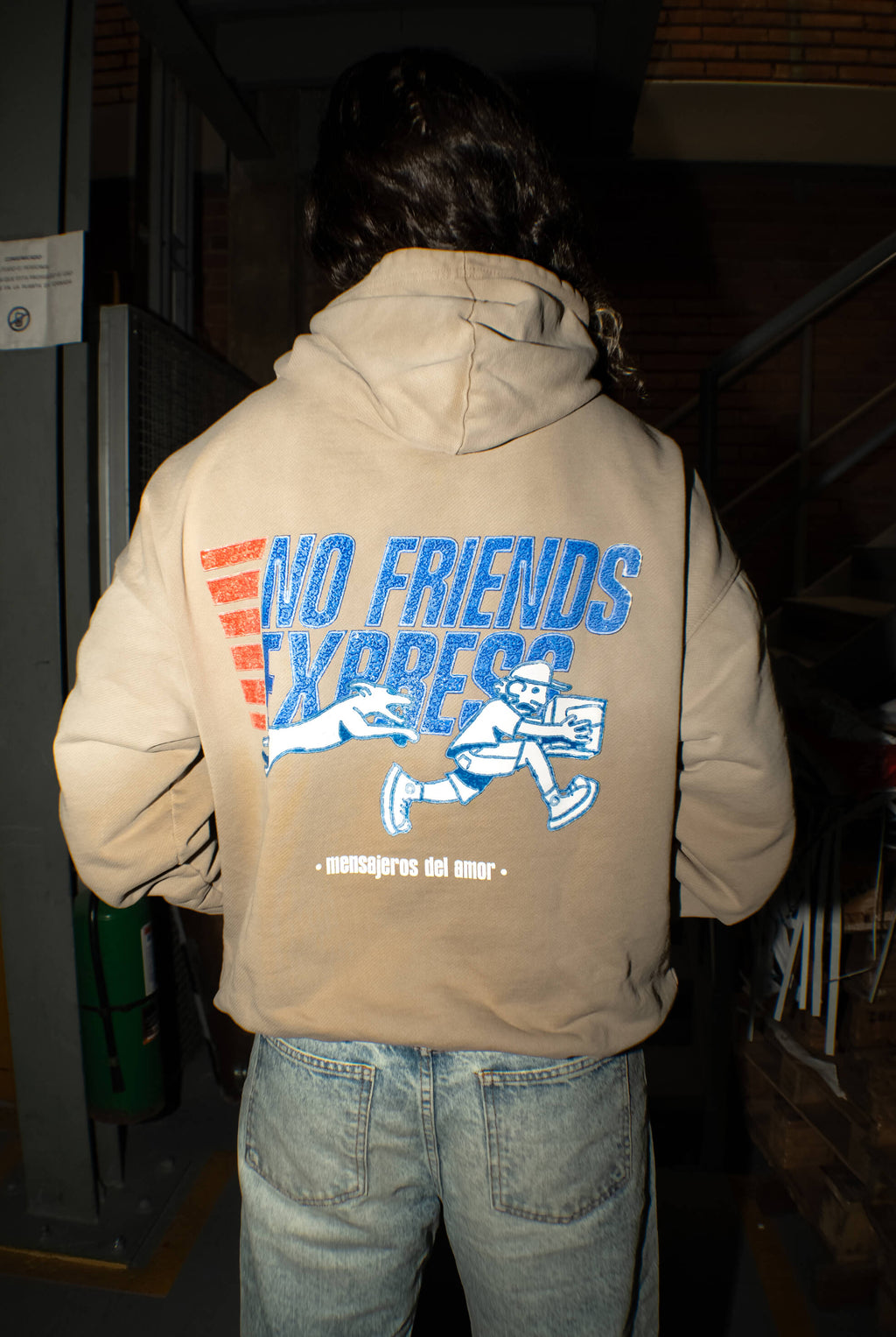 HOODIE MENSAJEROS CAMEL