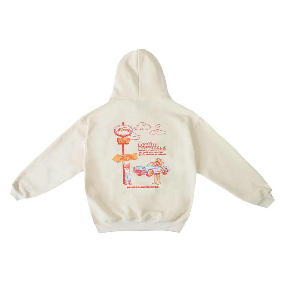 HOODIE DRIVE THRU MARFIL (PREVENTA)