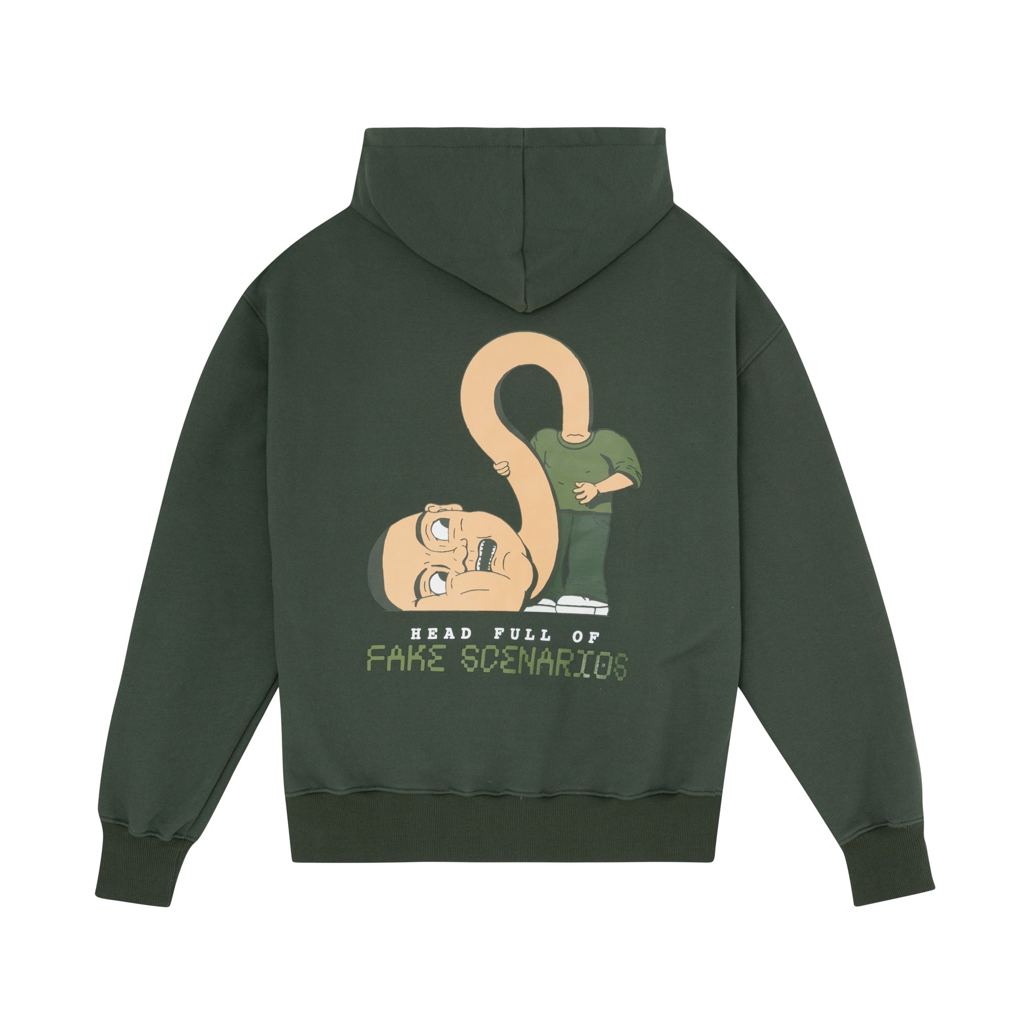 HOODIE FAKE SCENARIOS VERDE