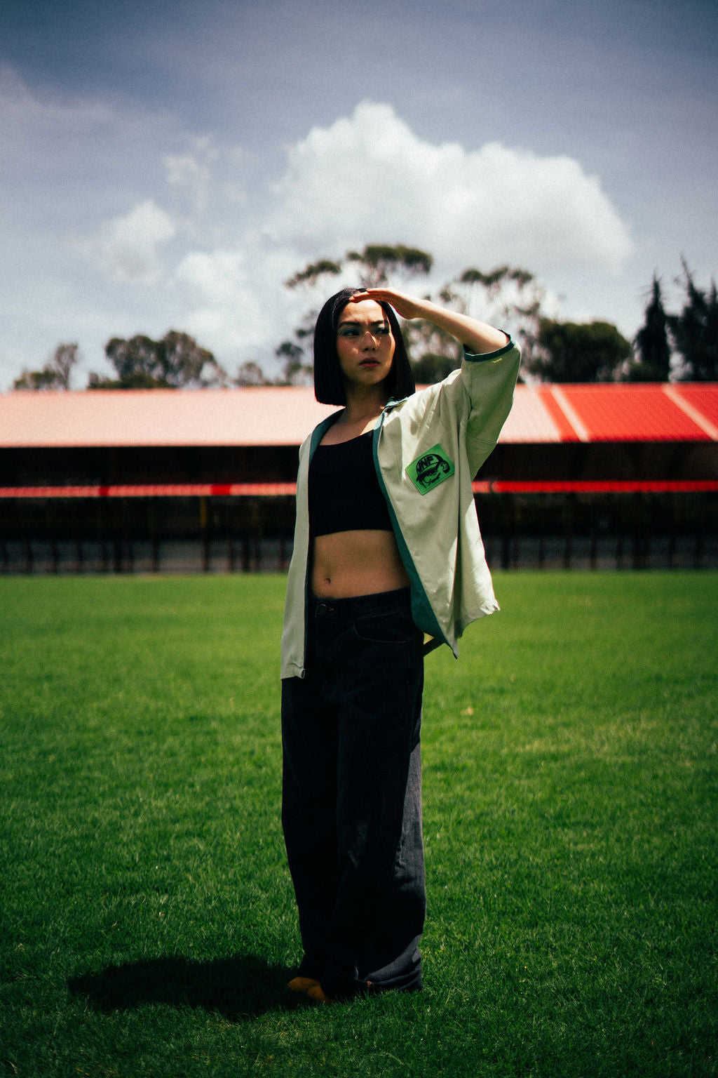 CAMISA BOTÓN SERVING VERDE