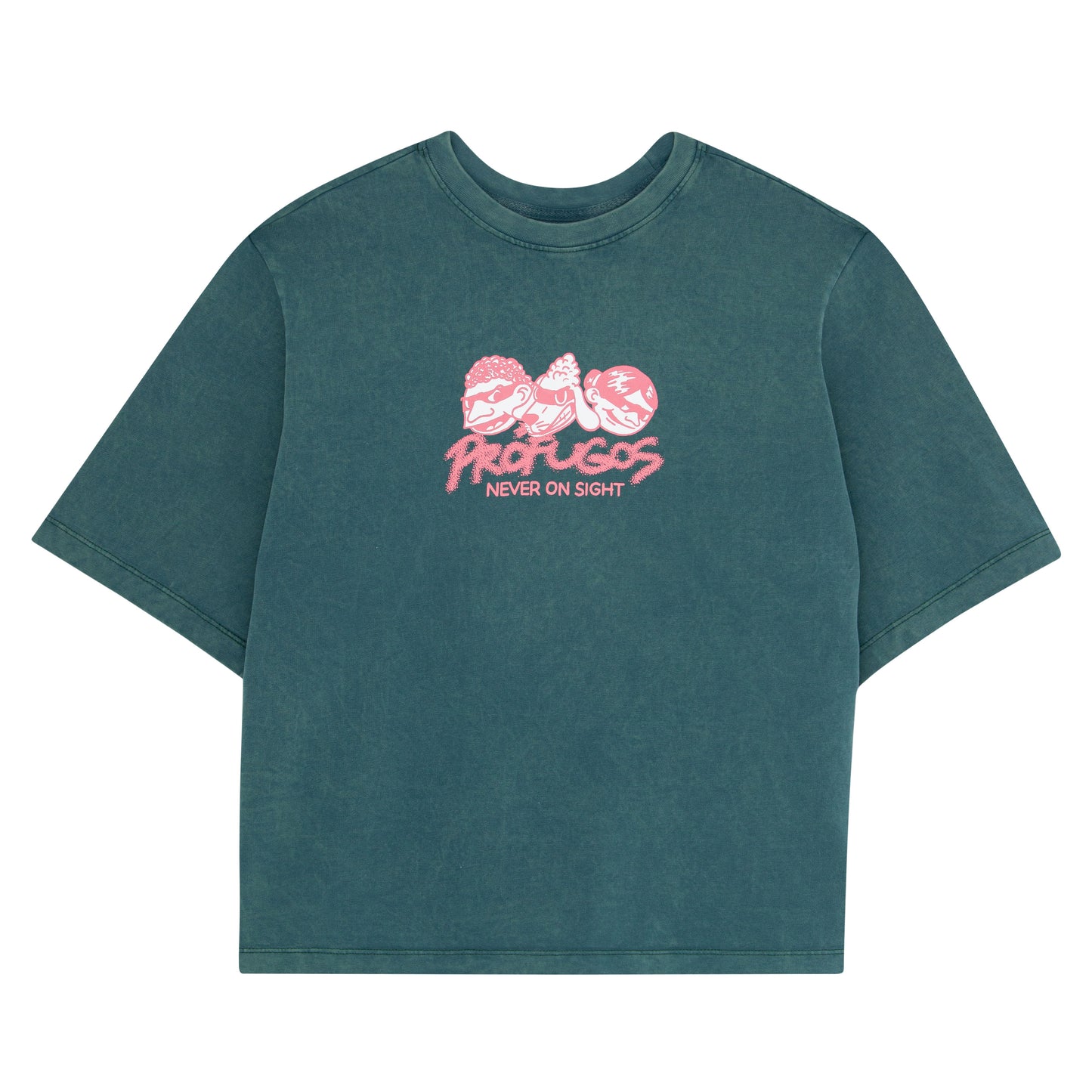 CAMISETA PRÓFUGOS VERDE WASHED