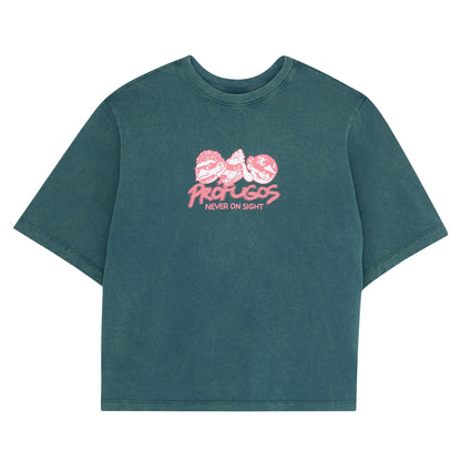 CAMISETA PRÓFUGOS VERDE WASHED