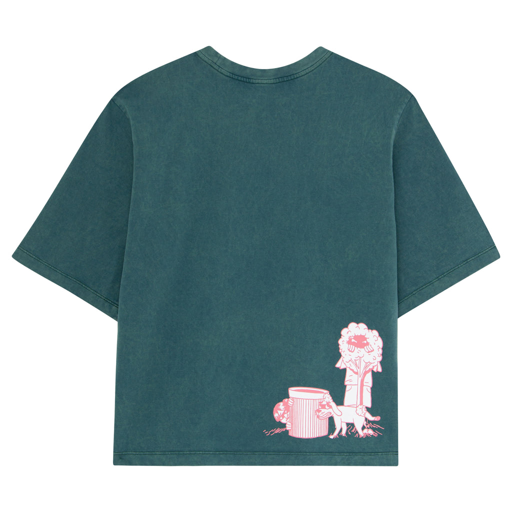 CAMISETA PRÓFUGOS VERDE WASHED