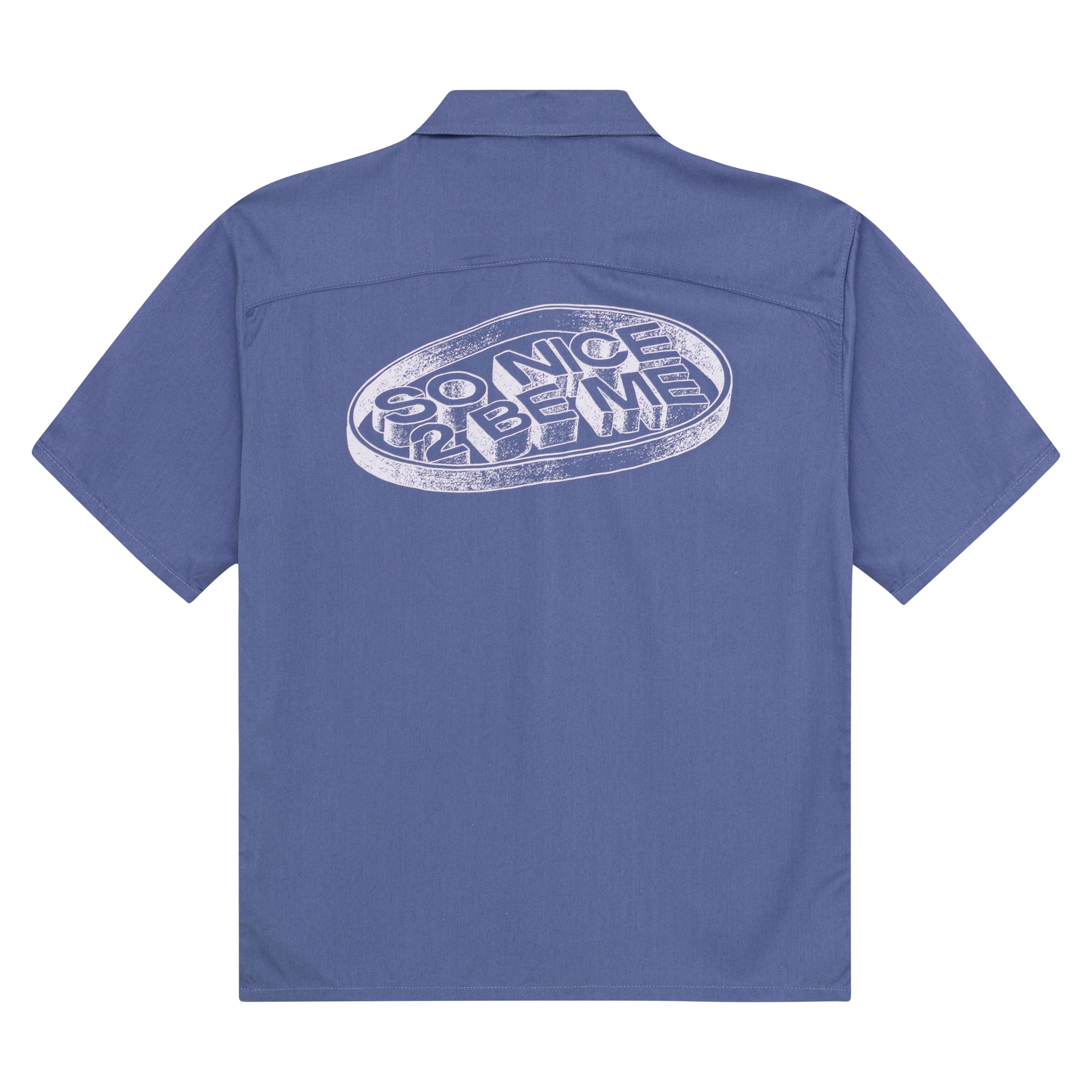 CAMISA BOTÓN SO NICE 2 BE ME AZUL