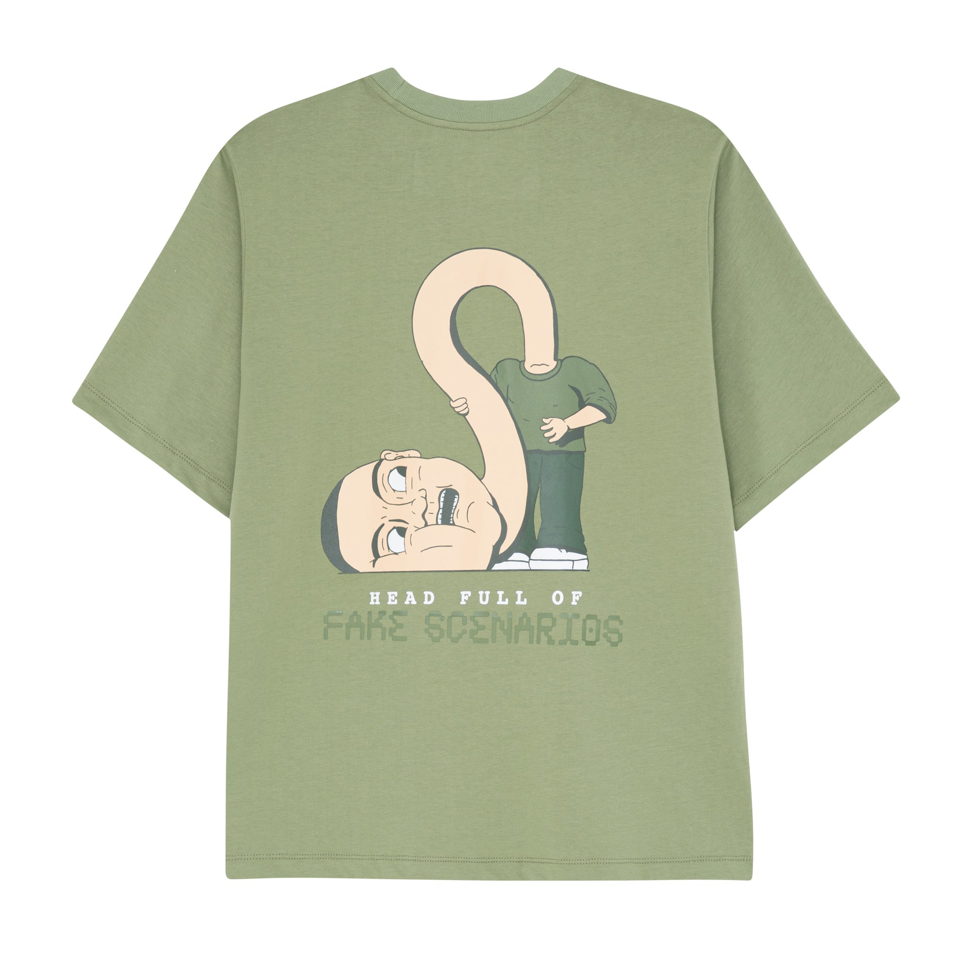 CAMISETA FAKE SCENARIOS VERDE