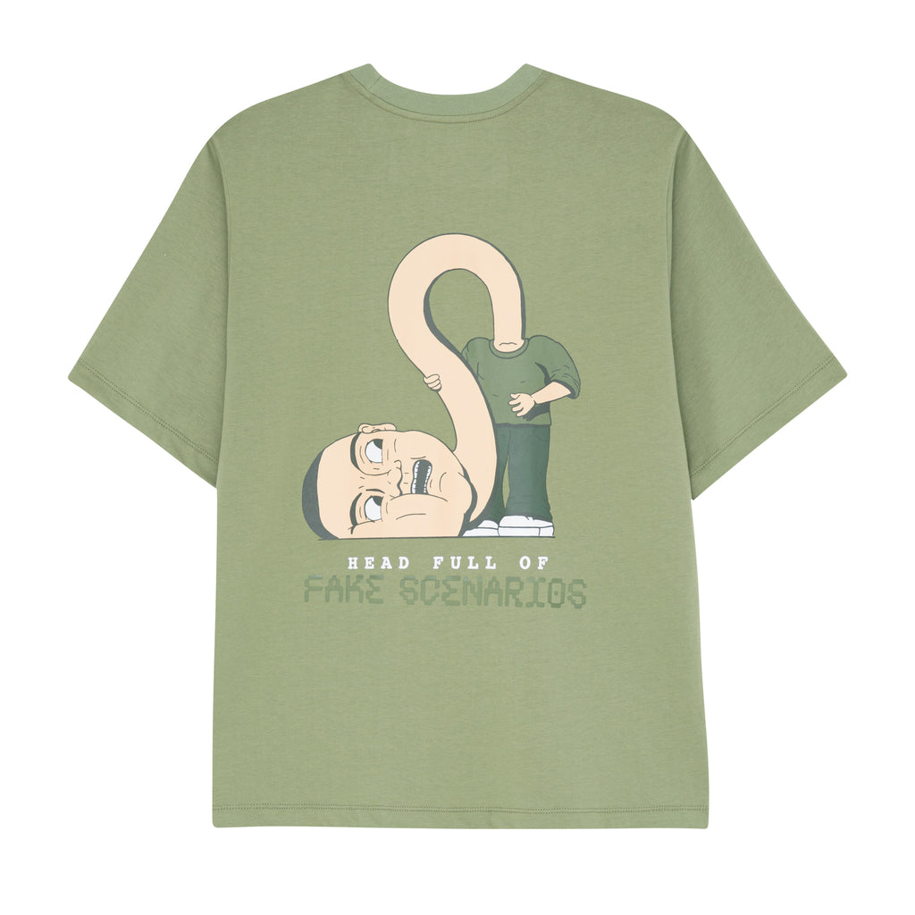 CAMISETA FAKE SCENARIOS VERDE