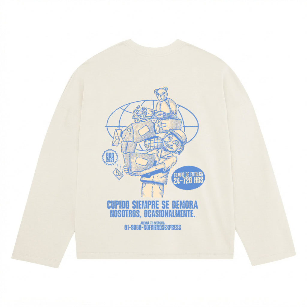 LONGSLEEVE MENSAJEROS CREMA (PREVENTA)