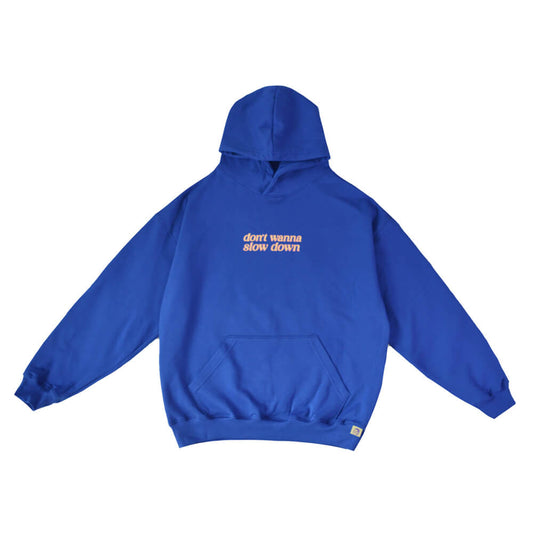 HOODIE SLOW DOWN AZUL